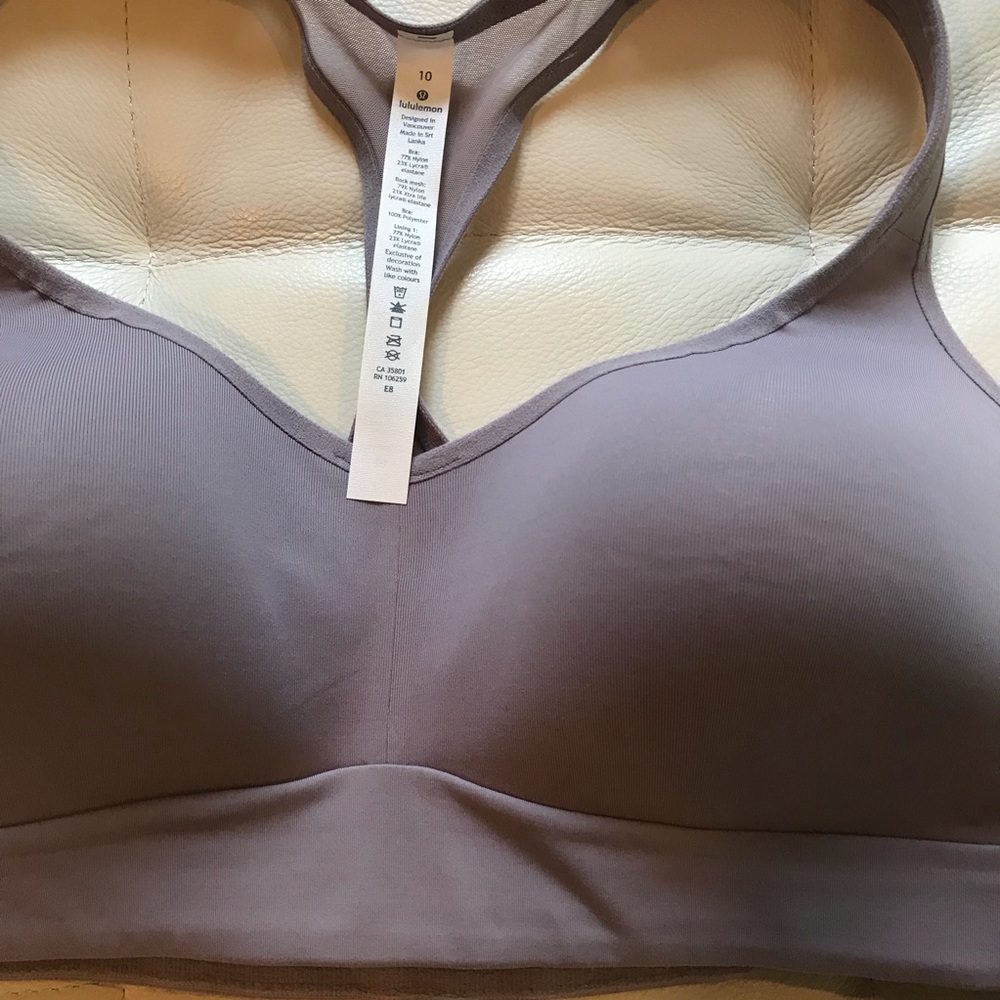 NWT DUSTY DAWN LULULEMON SPEED UP BRA SIZE 10 - Picture 5 of 8